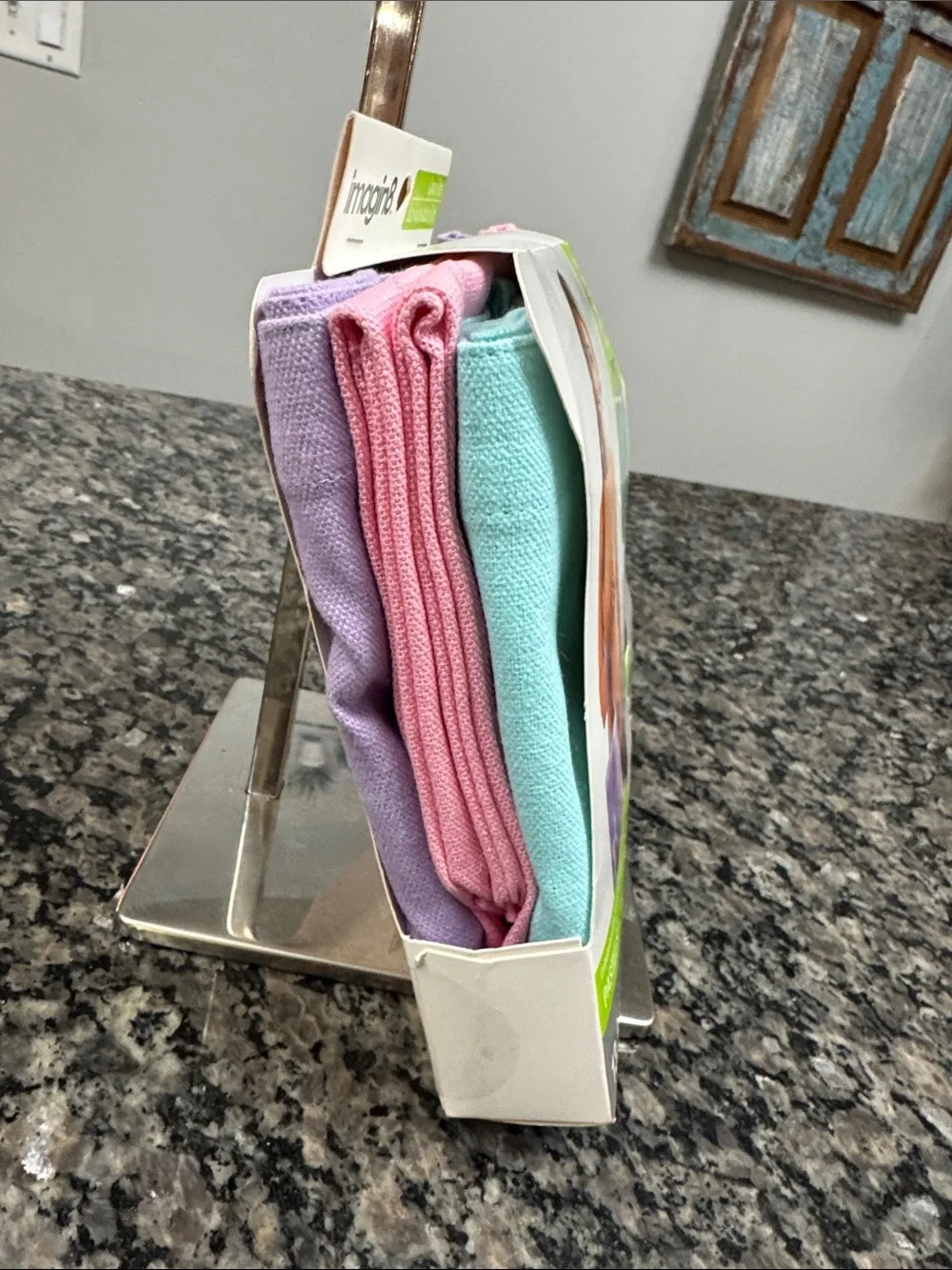 Canvas totes for crafting Pastel Turquoise pink and purple Canvas Tote - 3 Pack